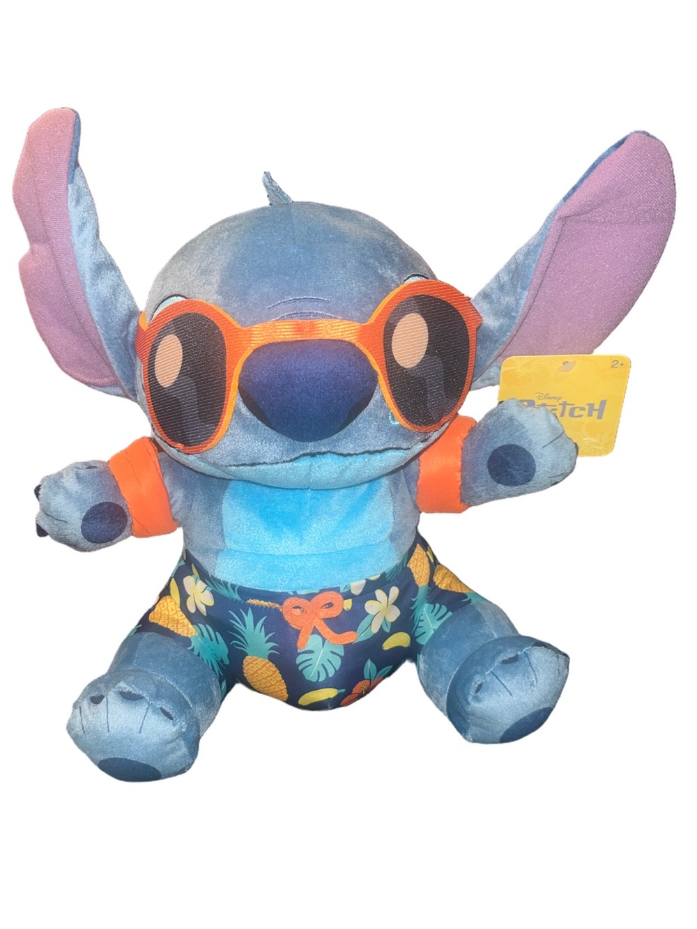 Disney Street Beach Stitch Plush Stuffed Animal - 12”